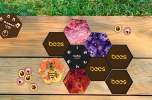Playing Bees outdoors