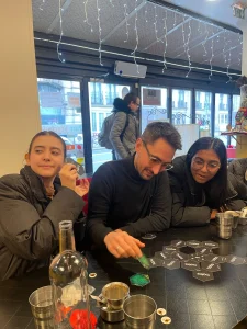 Group of friends playing Bees